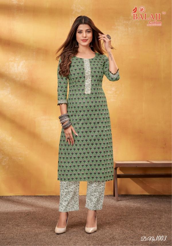 balaji shanaya vol-1 Cotton Designer kurti with pant Collection